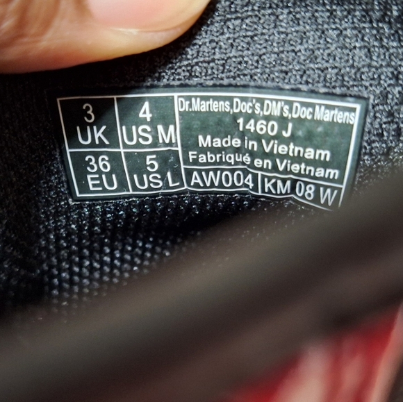 Dr. Martens 1460 Red Cosmic Glitter Boots - Picture 2 of 16